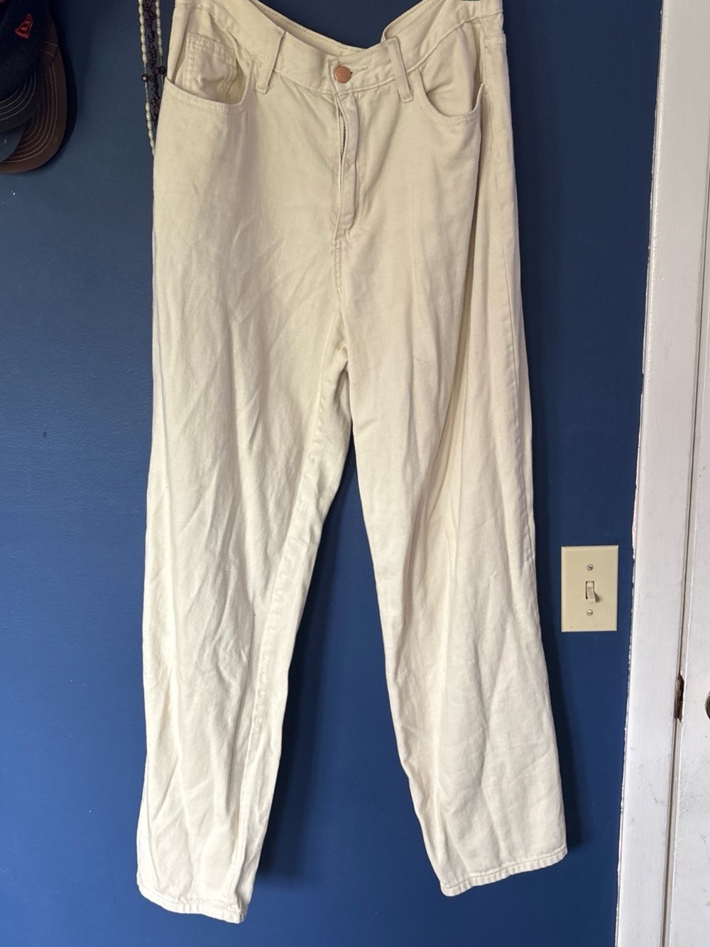 Universal Thread Cream Wide-Leg High Waist Pants